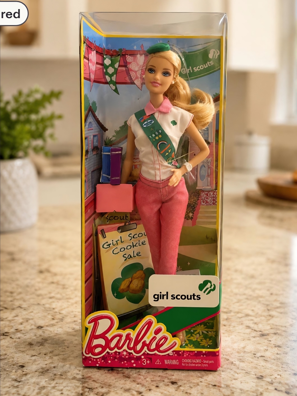 2013 Barbie Girl Scouts Cookie Sales Doll NRFB | Mattel Blonde Barbie Girl Scout